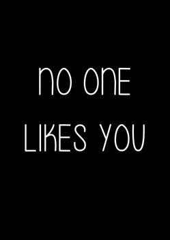 Naughty 219b No One Likes You Birthday Card Naughty 219b No One Likes You Birthday Card