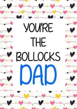 Naughty 387 You're The Bollocks Dad Birthday Card Naughty 387 You're The Bollocks Dad Birthday Card