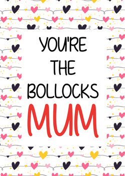 Naughty 388 You're The Bollocks Mum Birthday Card Naughty 388 You're The Bollocks Mum Birthday Card