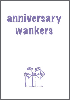 Rm262 Anniversary Wankers Birthday Card Rm262 Anniversary Wankers Birthday Card