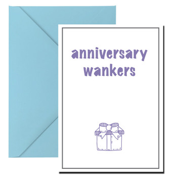 Rm262 Anniversary Wankers Birthday Card Rm262 Anniversary Wankers Birthday Card