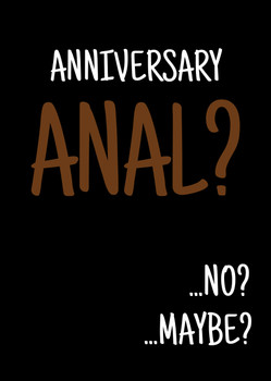 Naughty 413a Anniversary Anal  Birthday Card Naughty 413a Anniversary Anal  Birthday Card