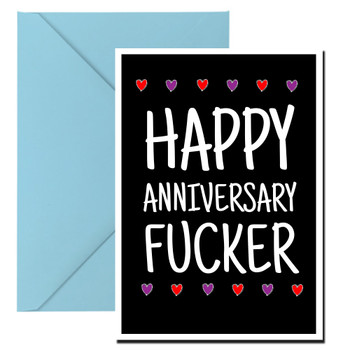Naughty 440a Happy Anniversary Fucker Birthday Card Naughty 440a Happy Anniversary Fucker Birthday Card