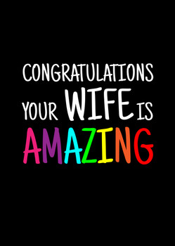 Naughty 442a Congratulations Your Wife Is Amazing Birthday Card Naughty 442a Congratulations Your Wife Is Amazing Birthday Card