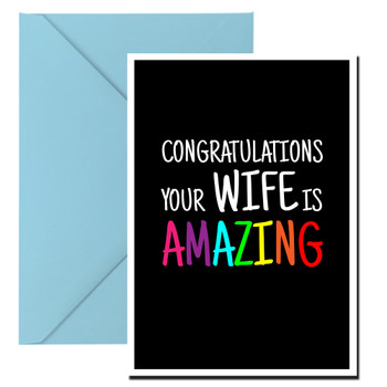 Naughty 442a Congratulations Your Wife Is Amazing Birthday Card Naughty 442a Congratulations Your Wife Is Amazing Birthday Card