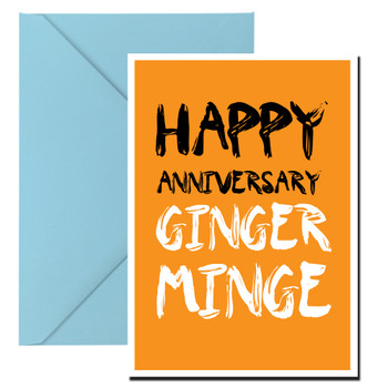 Naughty 443b Happy Anniversary Ginger Minge Birthday Card Naughty 443b Happy Anniversary Ginger Minge Birthday Card