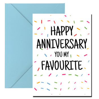 Naughty 446 Happy Anniversary To My Favourite Birthday Card Naughty 446 Happy Anniversary To My Favourite Birthday Card