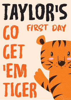 Go Get 'Em Tiger Birthday Card