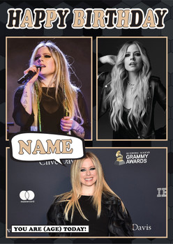 Avril Lavigne Mc1193 Birthday Card