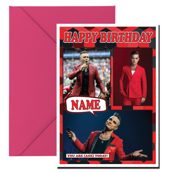 Robbie Williams Mc1189 Birthday Card Robbie Williams Mc1189 Birthday Card