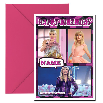 Taylor Swift Mc1198 Birthday Card Taylor Swift Mc1198 Birthday Card