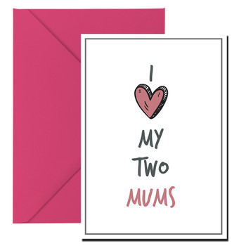 Rm272 Two Mums Birthday Card Rm272 Two Mums Birthday Card