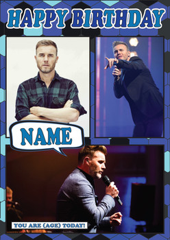 Gary Barlow Mc1337 Birthday Card Gary Barlow Mc1337 Birthday Card