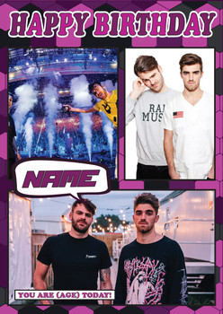Chainsmokers Celebrity Fan Birthday Card Chainsmokers Celebrity Fan Birthday Card