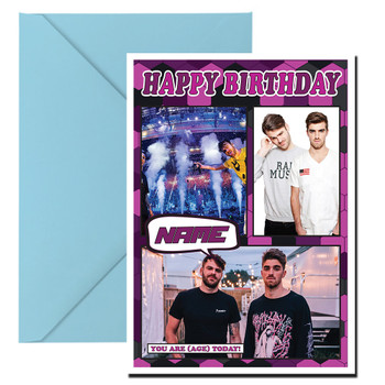 Chainsmokers Celebrity Fan Birthday Card Chainsmokers Celebrity Fan Birthday Card