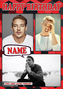 Diplo Celebrity Fan Birthday Card Diplo Celebrity Fan Birthday Card