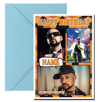 Sean Paul Celebrity Fan Birthday Card Sean Paul Celebrity Fan Birthday Card