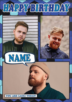 Tom Walker Celebrity Fan Birthday Card