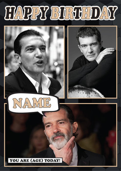 Antonio Banderas Mc1223 Birthday Card Antonio Banderas Mc1223 Birthday Card