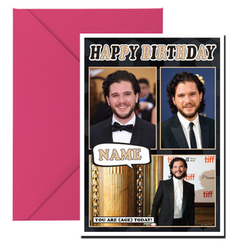 Kit Harington Mc1248 Birthday Card