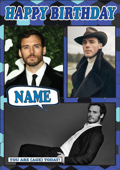 Sam Claflin Mc1262 Birthday Card