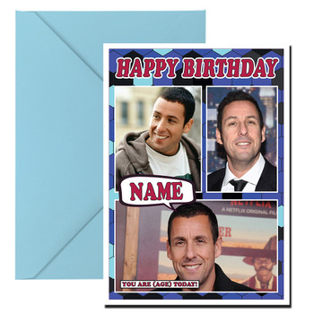 Adam Sandler Celebrity Fan Birthday Card