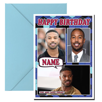Michael B. Jordan Celebrity Fan Birthday Card