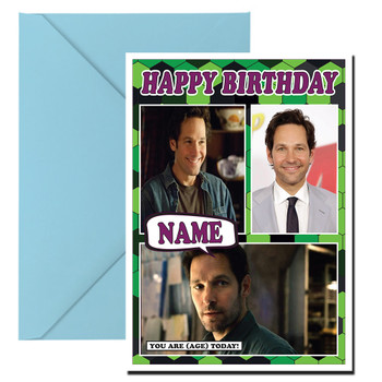 Paul Rudd Celebrity Fan Birthday Card Paul Rudd Celebrity Fan Birthday Card