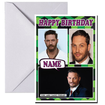 Tom Hardy Celebrity Fan Birthday Card Tom Hardy Celebrity Fan Birthday Card