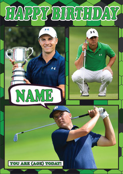 Jordan Speith Birthday Card Jordan Speith Birthday Card