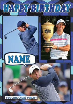 Rory Mcilroy Birthday Card