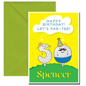 50th Golf Birthday Card 50th Golf Birthday Card