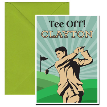 Goold Old Fashioned Golf Birthday Card