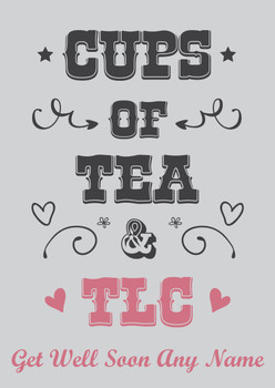 Cups Of Tea And Tlc Birthday Card