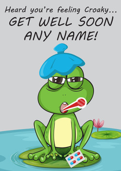 Heard You're Feeling Croaky Birthday Card Heard You're Feeling Croaky Birthday Card