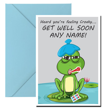 Heard You're Feeling Croaky Birthday Card Heard You're Feeling Croaky Birthday Card