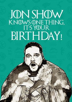 Game Of Thrones Novelty Card 13 Birthday Card