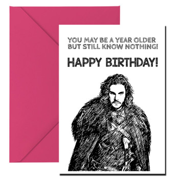 Game Of Thrones Novelty Card 34 Birthday Card Game Of Thrones Novelty Card 34 Birthday Card