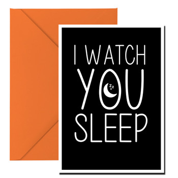 Naughty 179 I Watch You When You Sleep Birthday Card Naughty 179 I Watch You When You Sleep Birthday Card