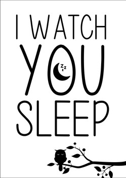 Naughty 179b I Watch You When You Sleep Birthday Card Naughty 179b I Watch You When You Sleep Birthday Card
