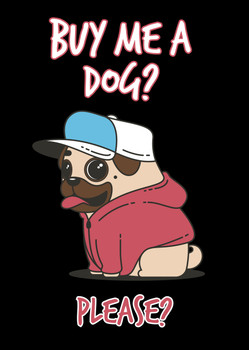 Naughty 52a Buy Me A Dog Please  Birthday Card Naughty 52a Buy Me A Dog Please  Birthday Card