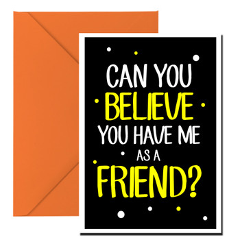Naughty 57a Can You Believe You Have Me As A Friend  Birthday Card Naughty 57a Can You Believe You Have Me As A Friend  Birthday Card