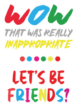 Wow That Was Really Inappropriate Lets Be Friends Birthday Card