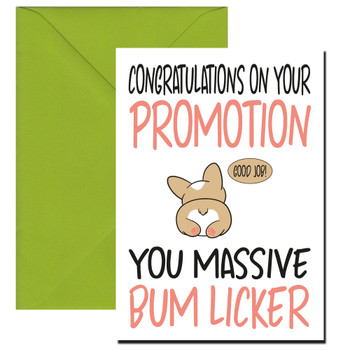 Congratulations On Your Promotion You Massive Bum Licker Congratulations On Your Promotion You Massive Bum Licker