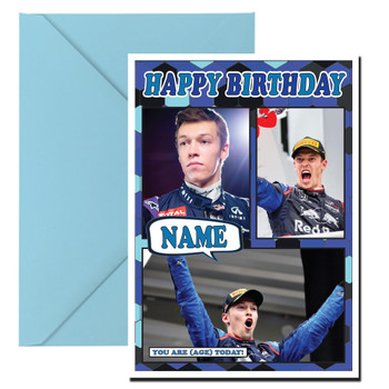 Daniil Kvyat Mc1032 Birthday Card Daniil Kvyat Mc1032 Birthday Card