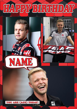 Kevin Magnussen Mc1038 Birthday Card Kevin Magnussen Mc1038 Birthday Card