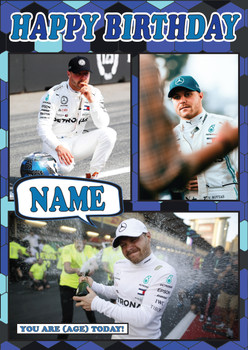 Valtteri Bottas Mc1023 Birthday Card