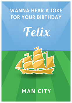 Birthday Joke Manchester Blue Football Funny Birthday Card Birthday Joke Manchester Blue Football Funny Birthday Card