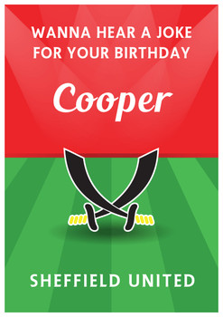 Birthday Joke Sheffield Football Funny Birthday Card Birthday Joke Sheffield Football Funny Birthday Card