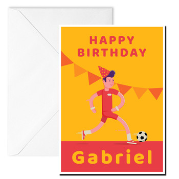 Football Bunting Birthday Birthday Card Football Bunting Birthday Birthday Card